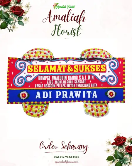 Papan Bunga Ucapan Selamat Pontap
